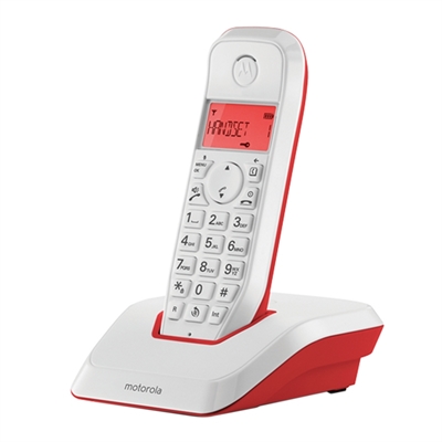 Motorola S1201 Telefono Dect Rojo